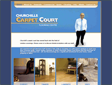 Tablet Screenshot of churchillscarpetcourt.com.au